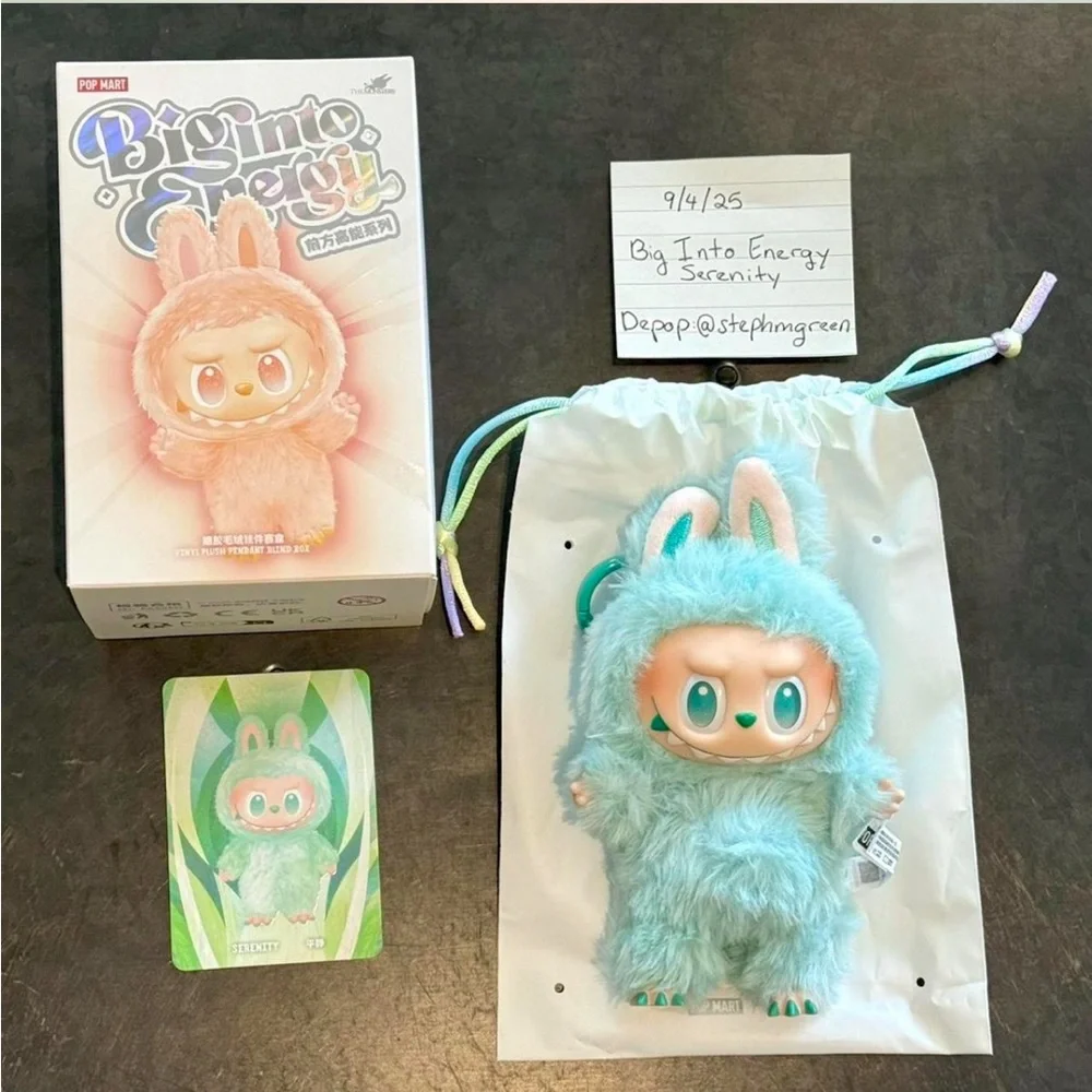 Big Into Energy Serenity Labubu Blind Box Plush Pendant Unopened Box - Picture 6 of 8
